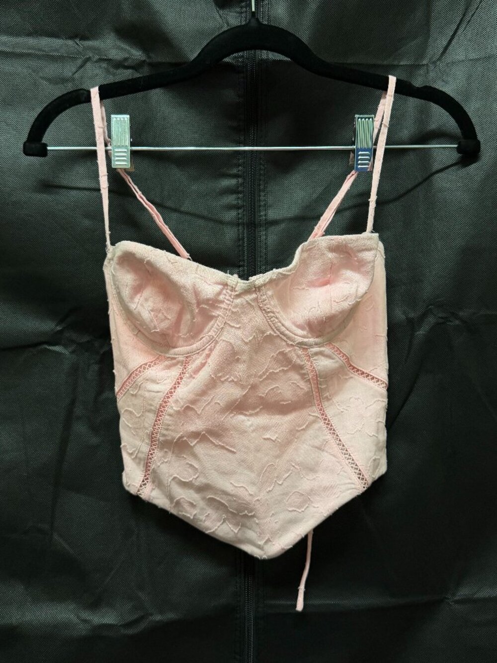 White Fox Boutique: Don’t Use Me Bustier Baby Pink - Size S